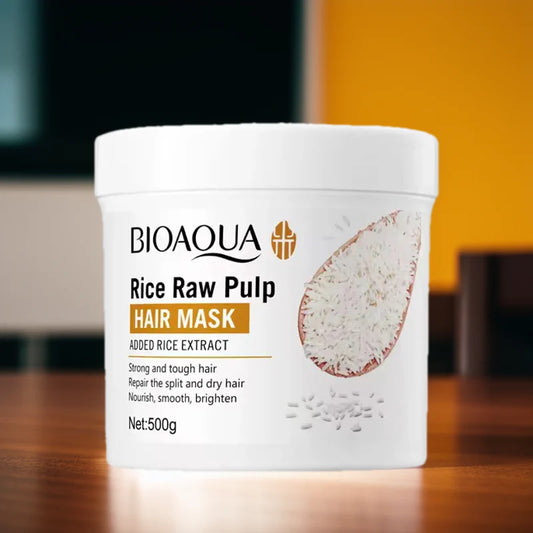 BIOAQUA Ric Raw Pulp Hair Mask For Dry Damaged Hair 500g